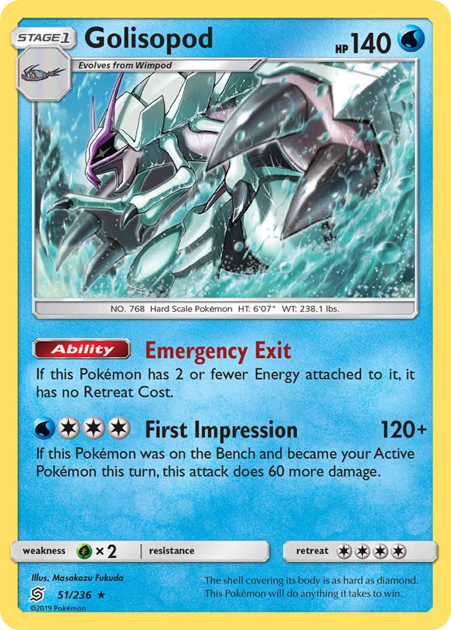 Golisopod - 51/236 - Rare Holo [sm11-51] [Holo]