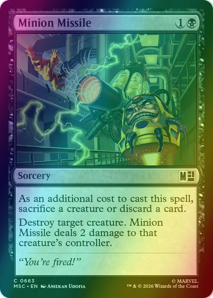 Minion Missile [663] [Jumpstart] [Marvel Super Heroes: Commander] [Foil]