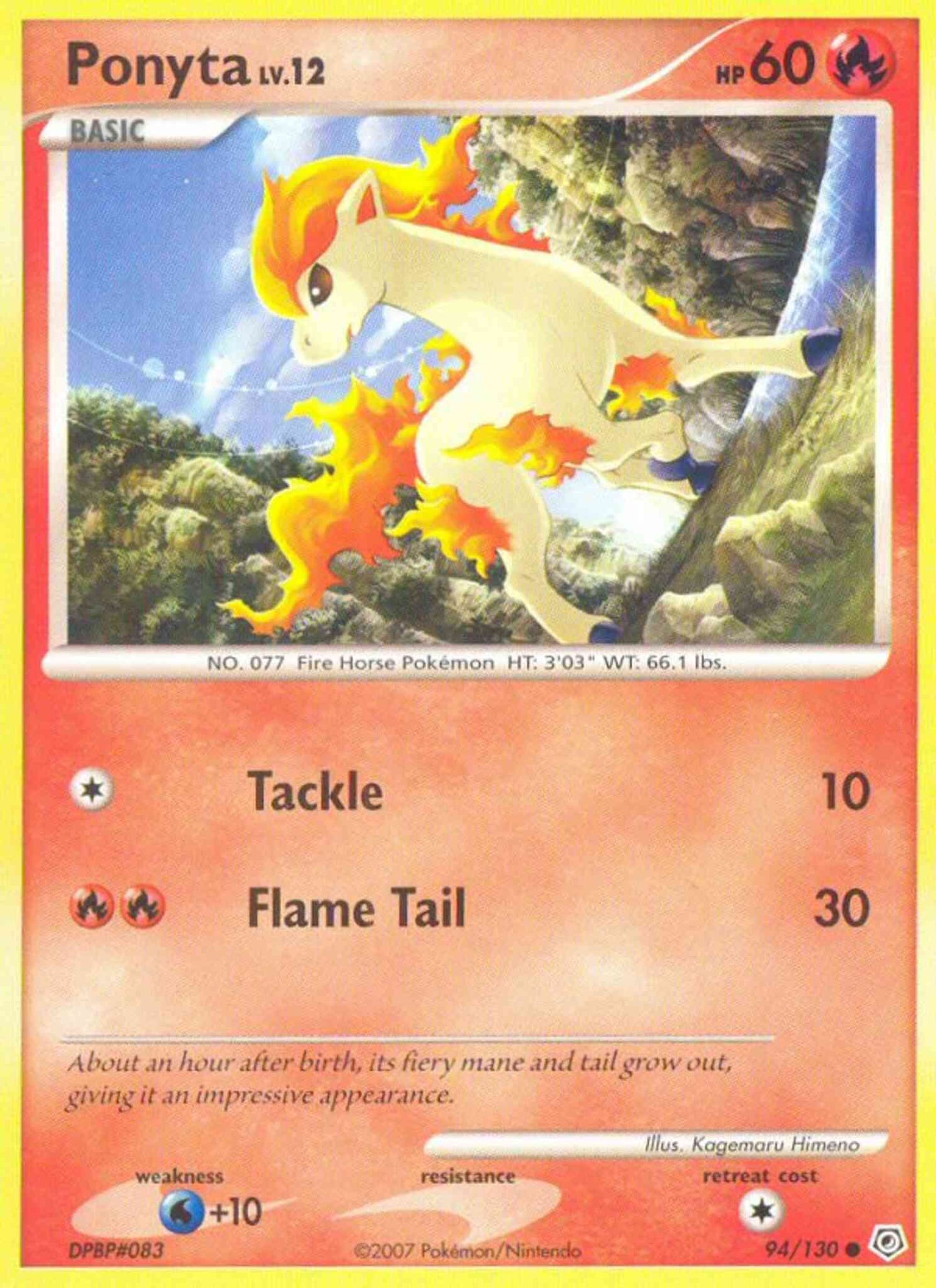 Ponyta - 94/130 - Common [dp1-94] [Non-Holo]