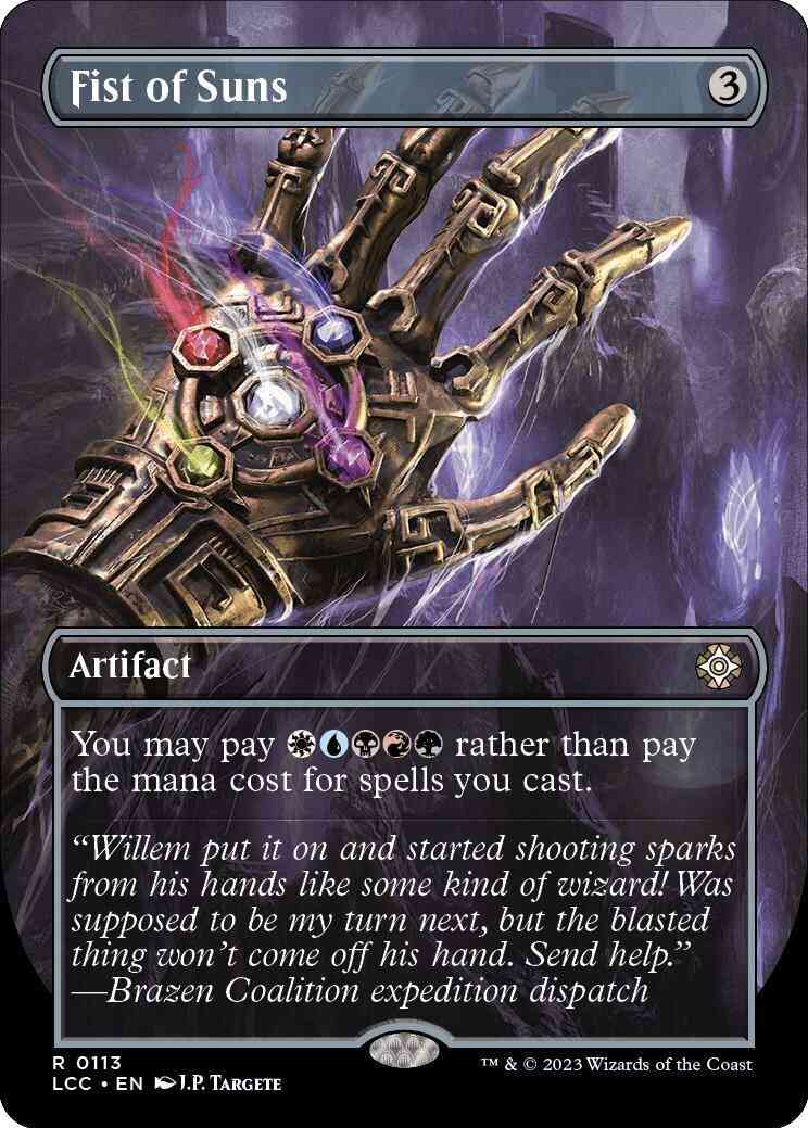 Fist of Suns [113] [Borderless] [The Lost Caverns of Ixalan: Commander] [Non-Foil]
