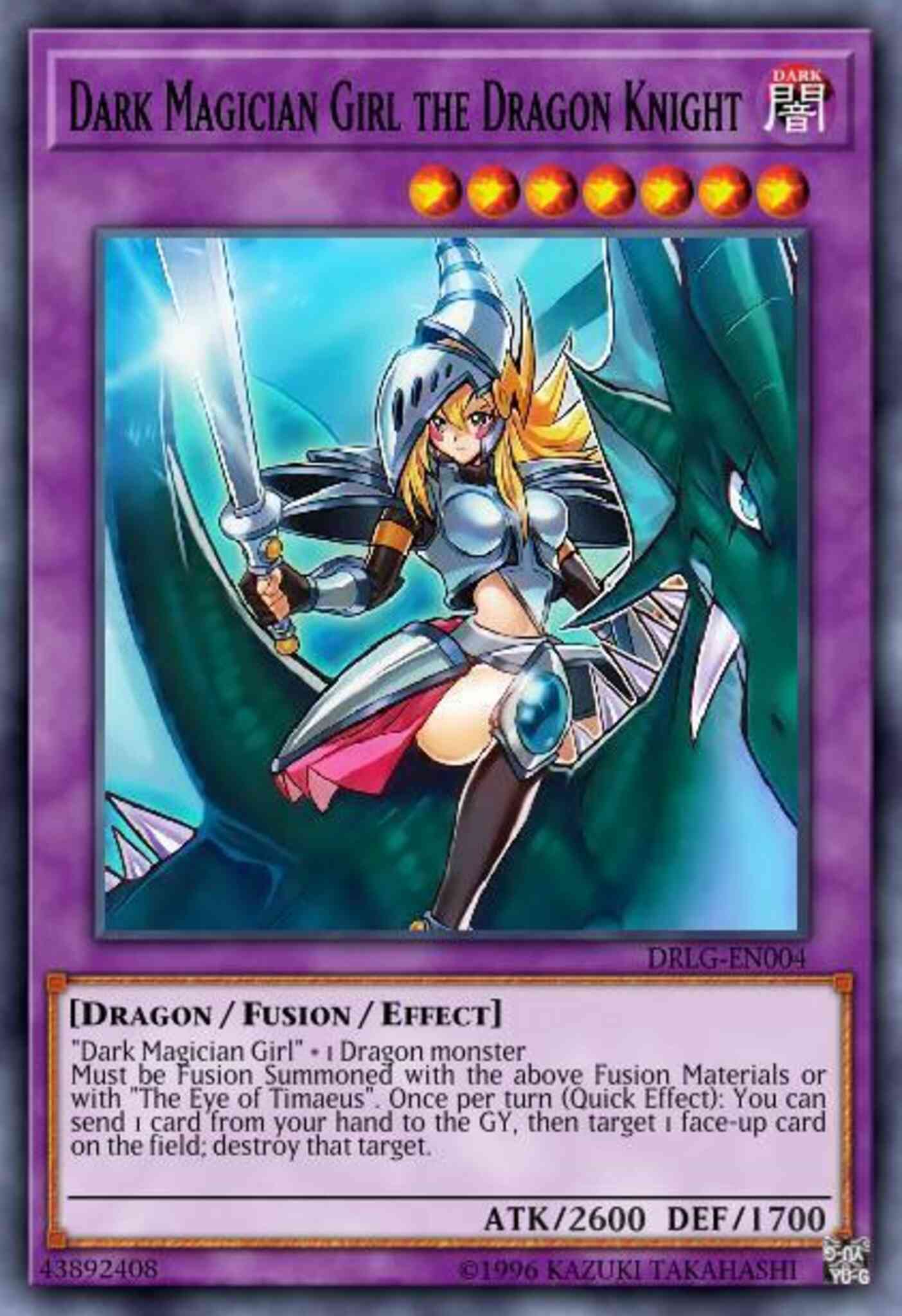 Dark Magician Girl the Dragon Knight - DRL3-EN044 - Ultra Rare - 1st Edition
