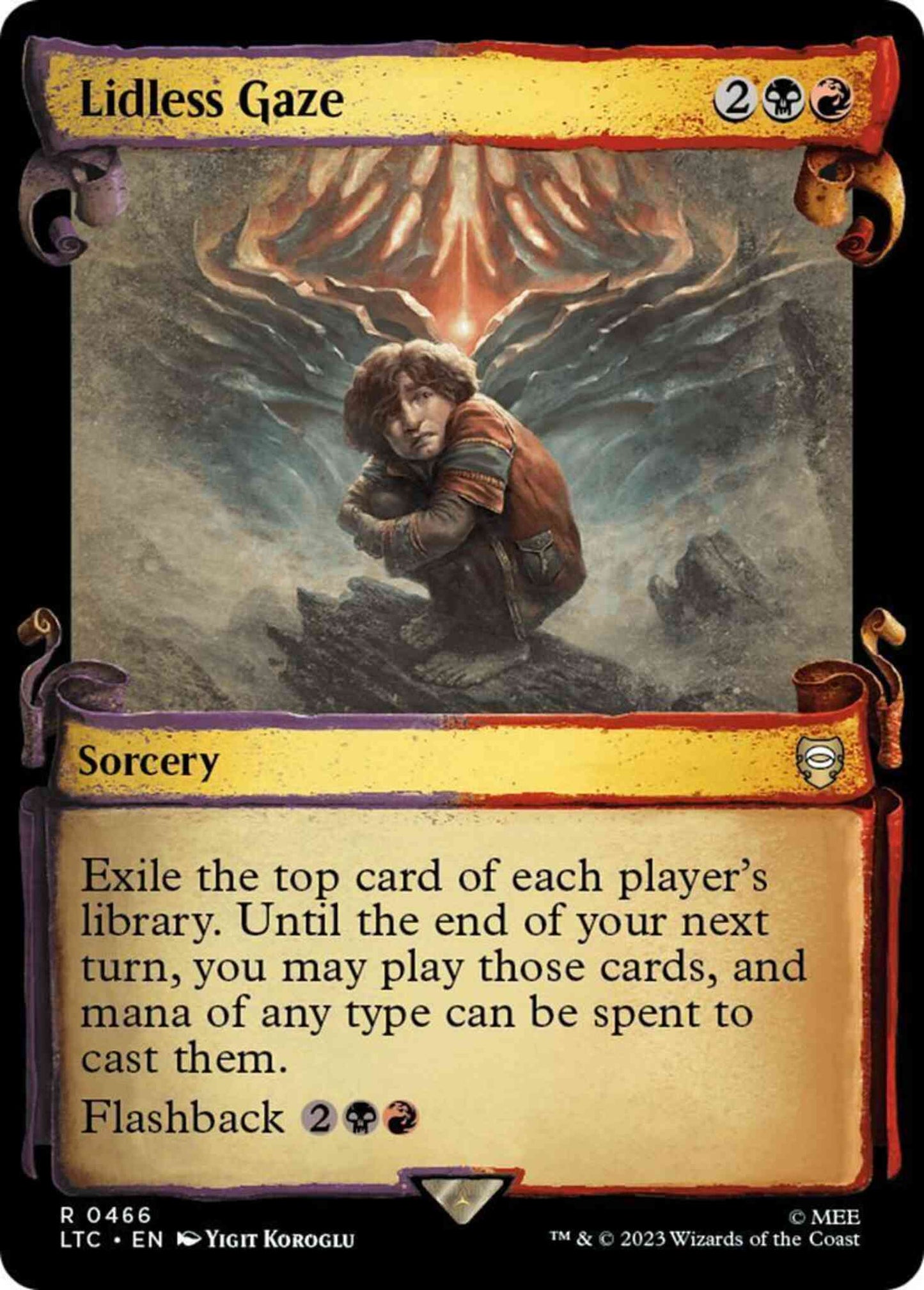Lidless Gaze [466] [Scrolls Showcase] [The Lord of the Rings: Tales of Middle-earth: Commander] [Non-Foil]