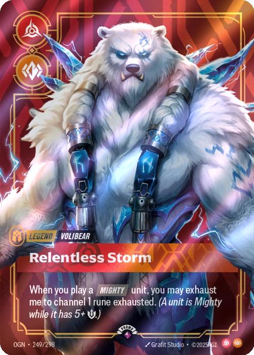 Relentless Storm (Volibear) - 249/298 [Riftbound Organized Play Promotional Cards] [Foil]