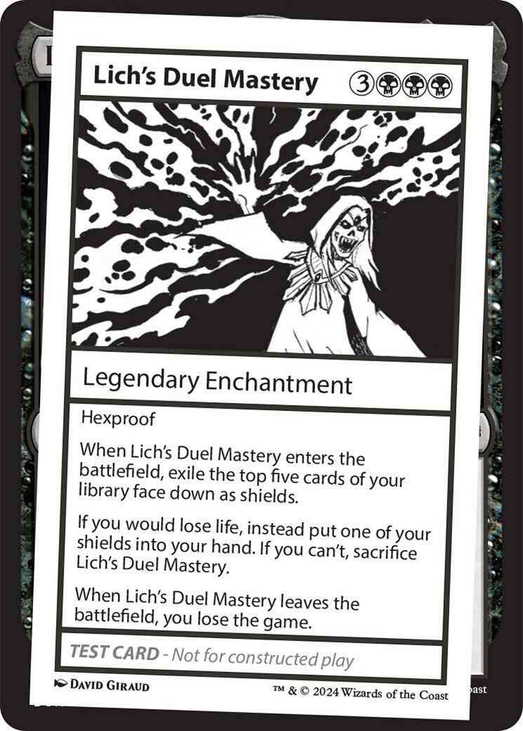 Lich's Duel Mastery [310] [Playtest Card] [Mystery Booster 2] [Non-Foil]