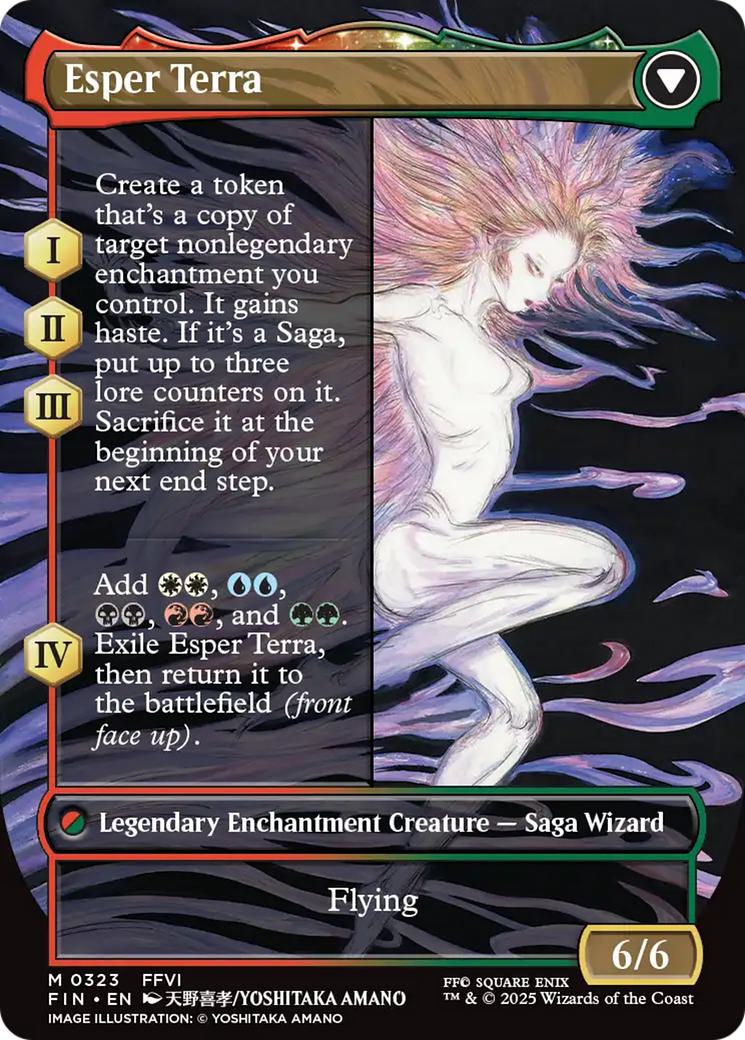 Terra, Magical Adept // Esper Terra [323] [Borderless] [FINAL FANTASY] [Non-Foil]