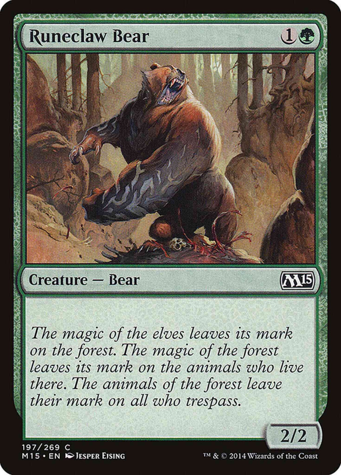 Runeclaw Bear [197] [Magic 2015] [Non-Foil]