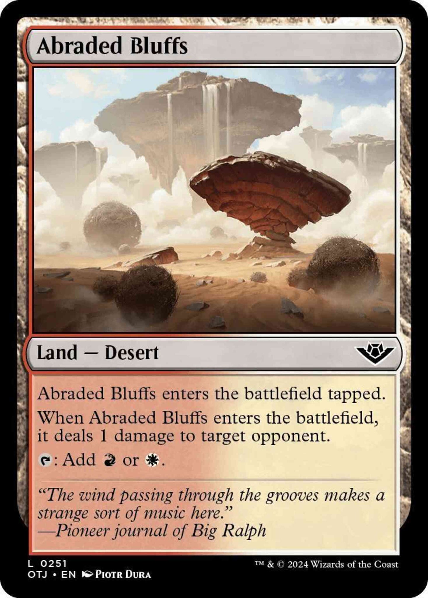 Abraded Bluffs [251] [Outlaws of Thunder Junction] [Non-Foil]