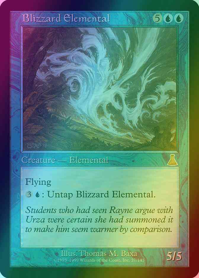 Blizzard Elemental [27] [Urza's Destiny] [Foil]