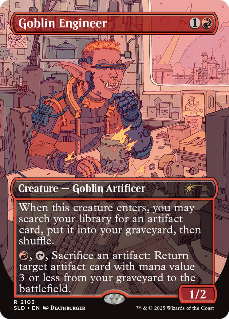 Goblin Engineer [2103] [Borderless] [Deathburger] [Secret Lair Drop] [Non-Foil]