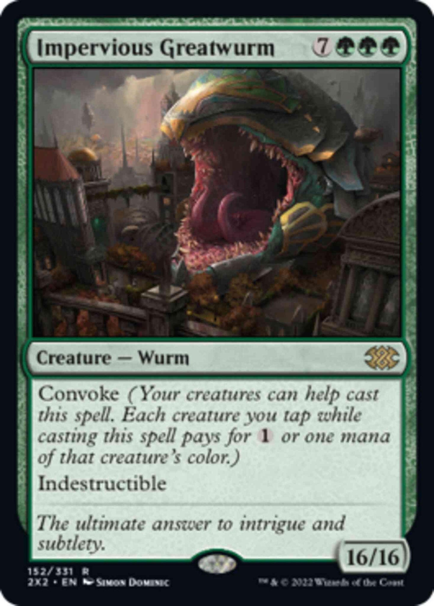 Impervious Greatwurm [152] [Double Masters 2022] [Non-Foil]