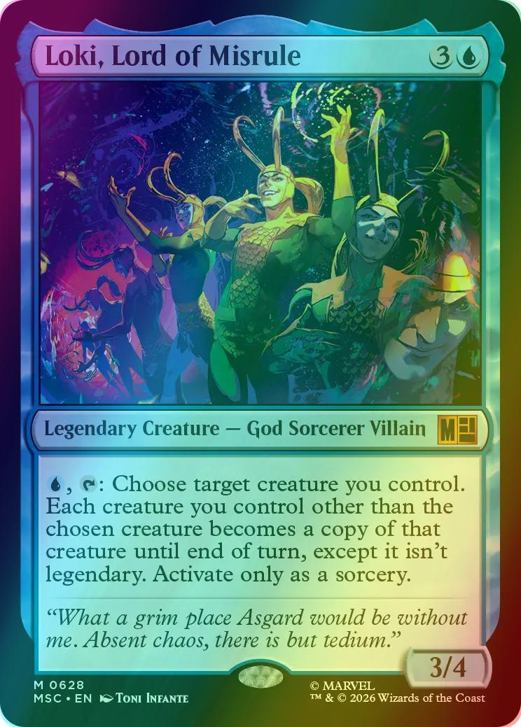 Loki, Lord of Misrule [628] [Jumpstart] [Marvel Super Heroes: Commander] [Foil]