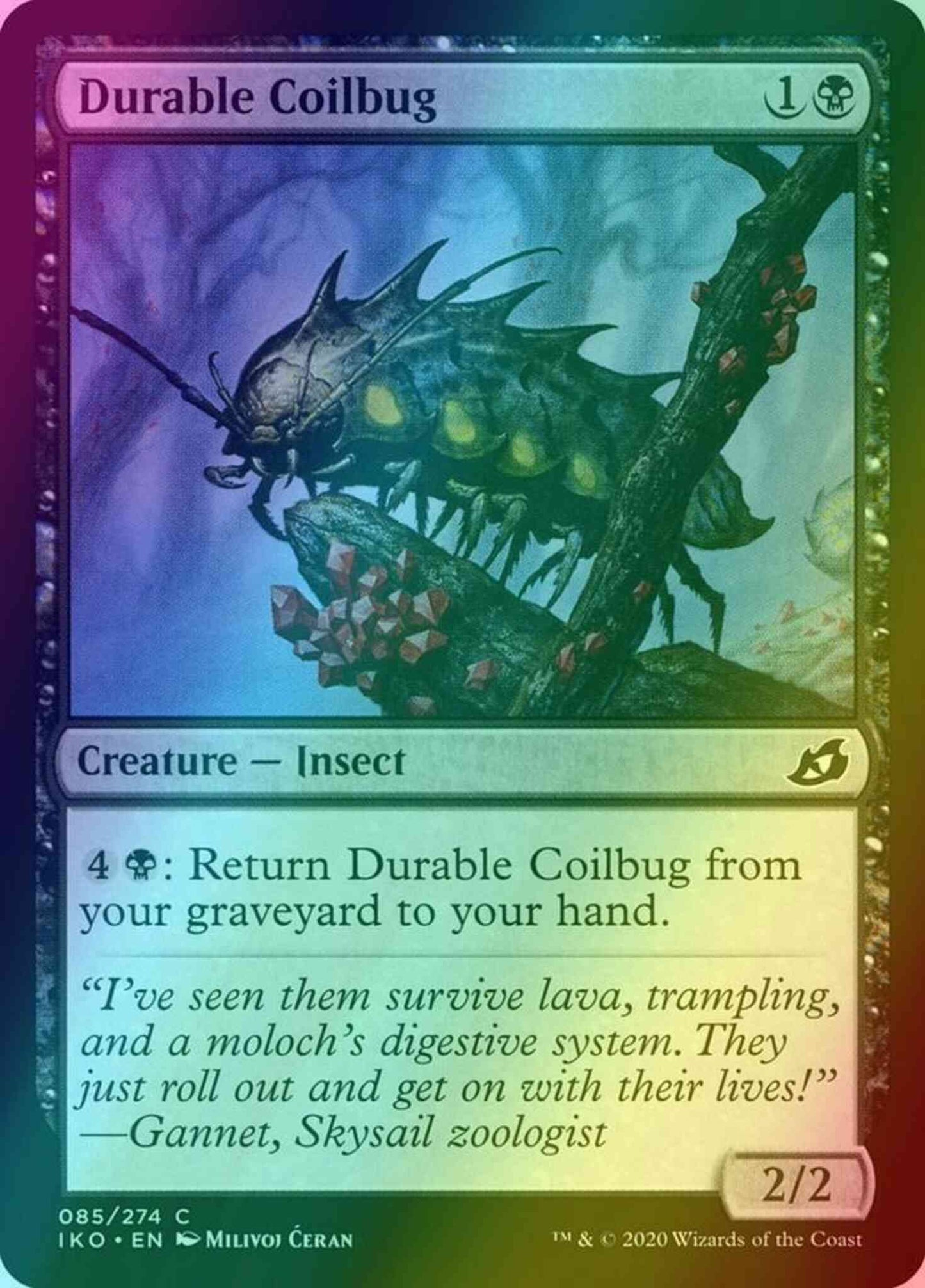 Durable Coilbug [85] [Ikoria: Lair of Behemoths] [Foil]