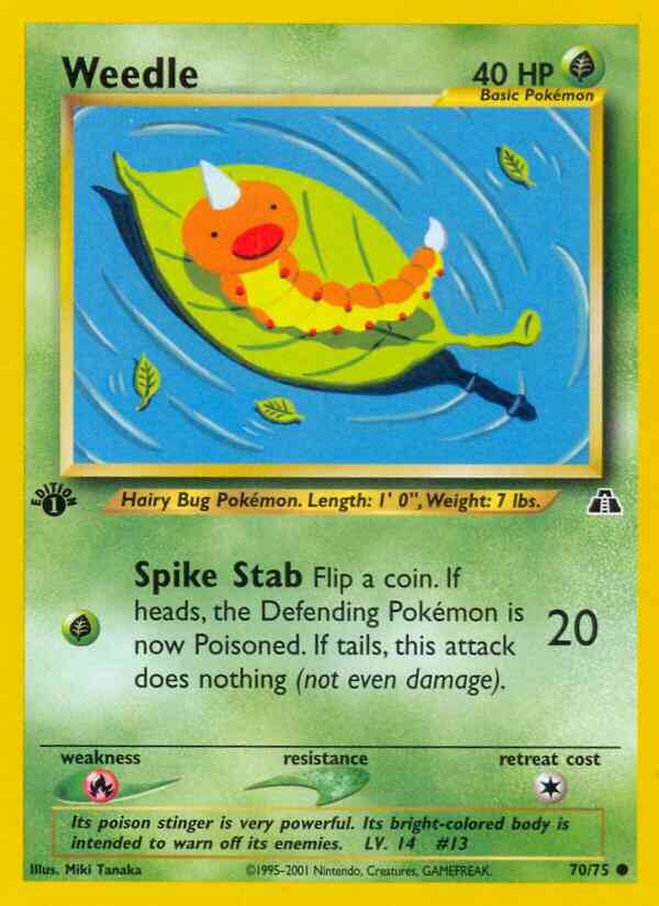 Weedle - 70/75 - Common - 1st Edition [neo2-70] [Non-Holo]