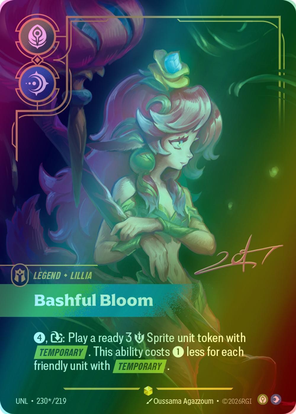 Bashful Bloom (Lillia) (Signature) - 230*/219 [Unleashed] [Foil]
