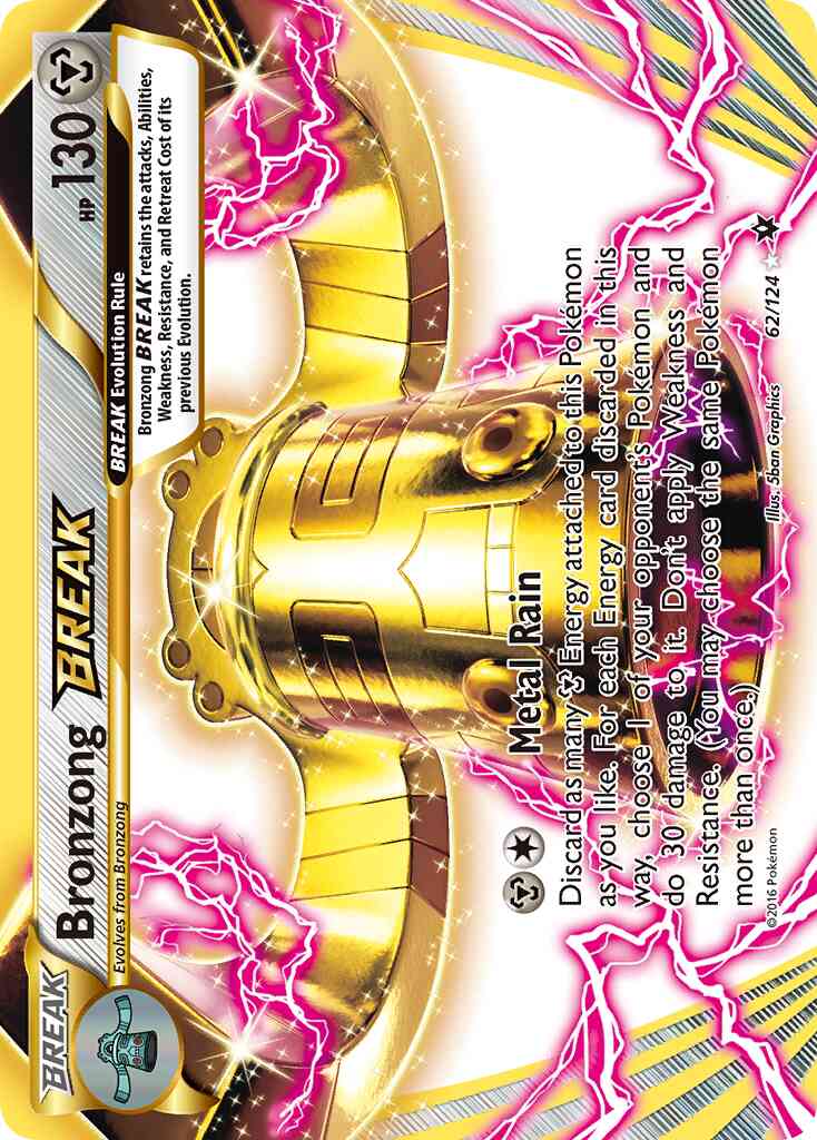 Bronzong BREAK - 62/124 - Rare BREAK [xy10-62] [BREAK]
