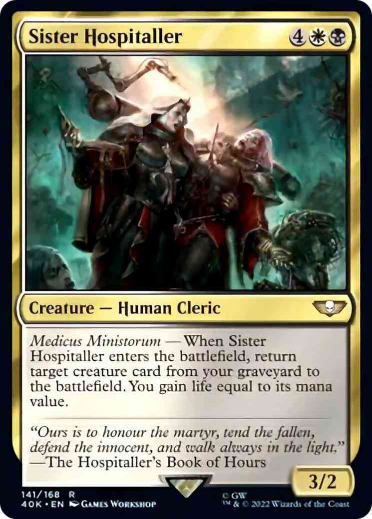 Sister Hospitaller [141] [Universes Beyond: Warhammer 40,000] [Non-Foil]