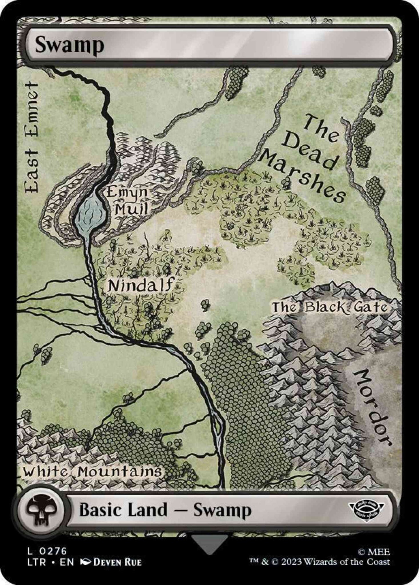 Swamp [276] [Full Art] [Map Lands] [The Lord of the Rings: Tales of Middle-earth] [Non-Foil]