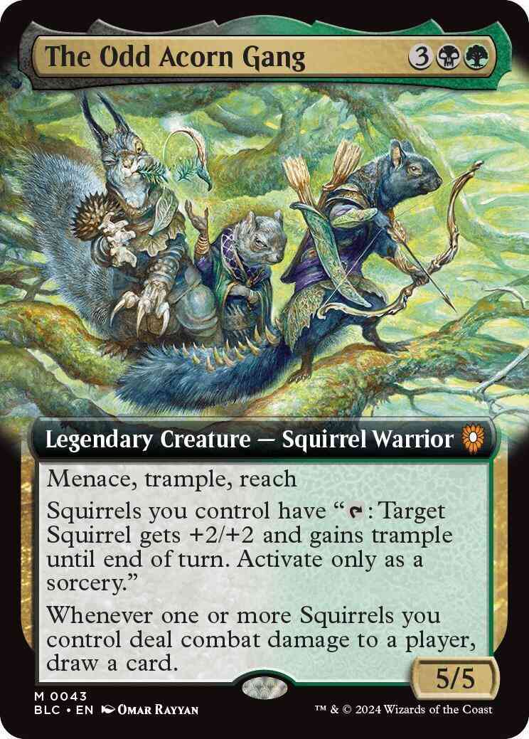 The Odd Acorn Gang [43] [Extended Art] [Bloomburrow: Commander] [Non-Foil]