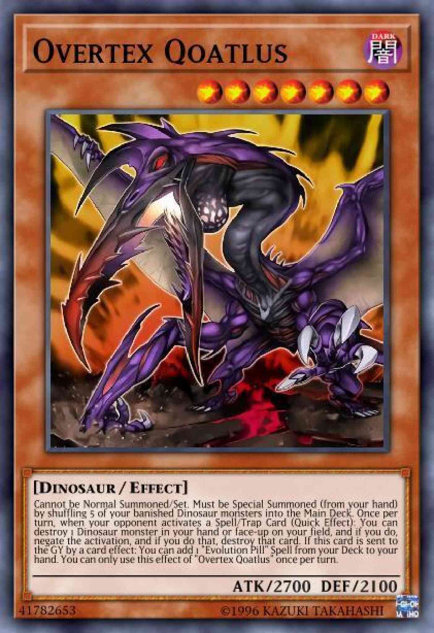 Overtex Qoatlus - EXFO-EN036 - Super Rare - 1st Edition