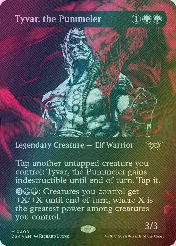 Tyvar, the Pummeler [408] [Borderless] [Double Exposure] [Duskmourn: House of Horror] [Textured Foil]