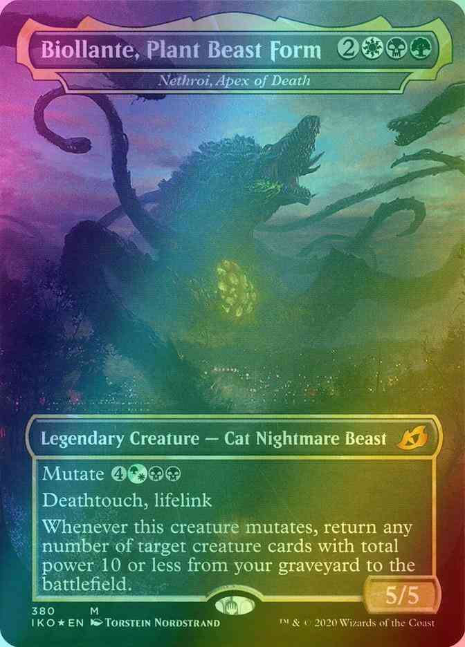 Biollante, Plant Beast Form - Nethroi, Apex of Death [380] [Alternate Art] [Godzilla] [Ikoria: Lair of Behemoths] [Foil]
