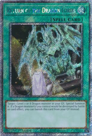 Return of the Dragon Lords - RA03-EN060 - Platinum Secret Rare - 1st Edition