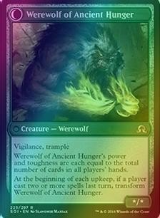 Sage of Ancient Lore // Werewolf of Ancient Hunger [225] [Shadows over Innistrad] [Foil]