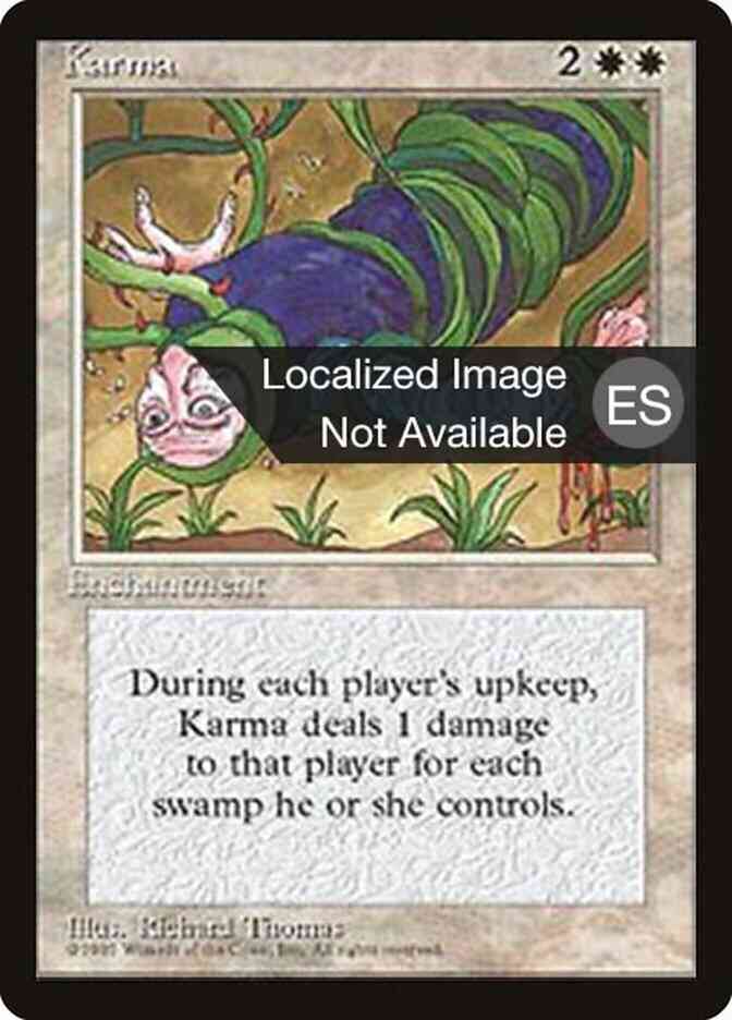 Karma - Spanish [32] [Fourth Edition Black Border: Spanish] [Non-Foil]