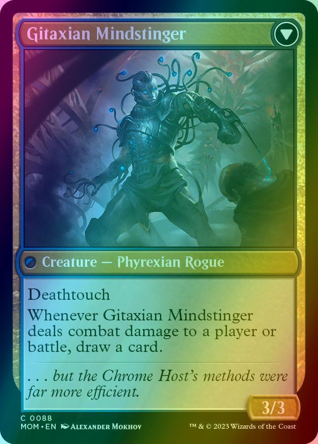 Aetherblade Agent // Gitaxian Mindstinger [88] [March of the Machine] [Foil]
