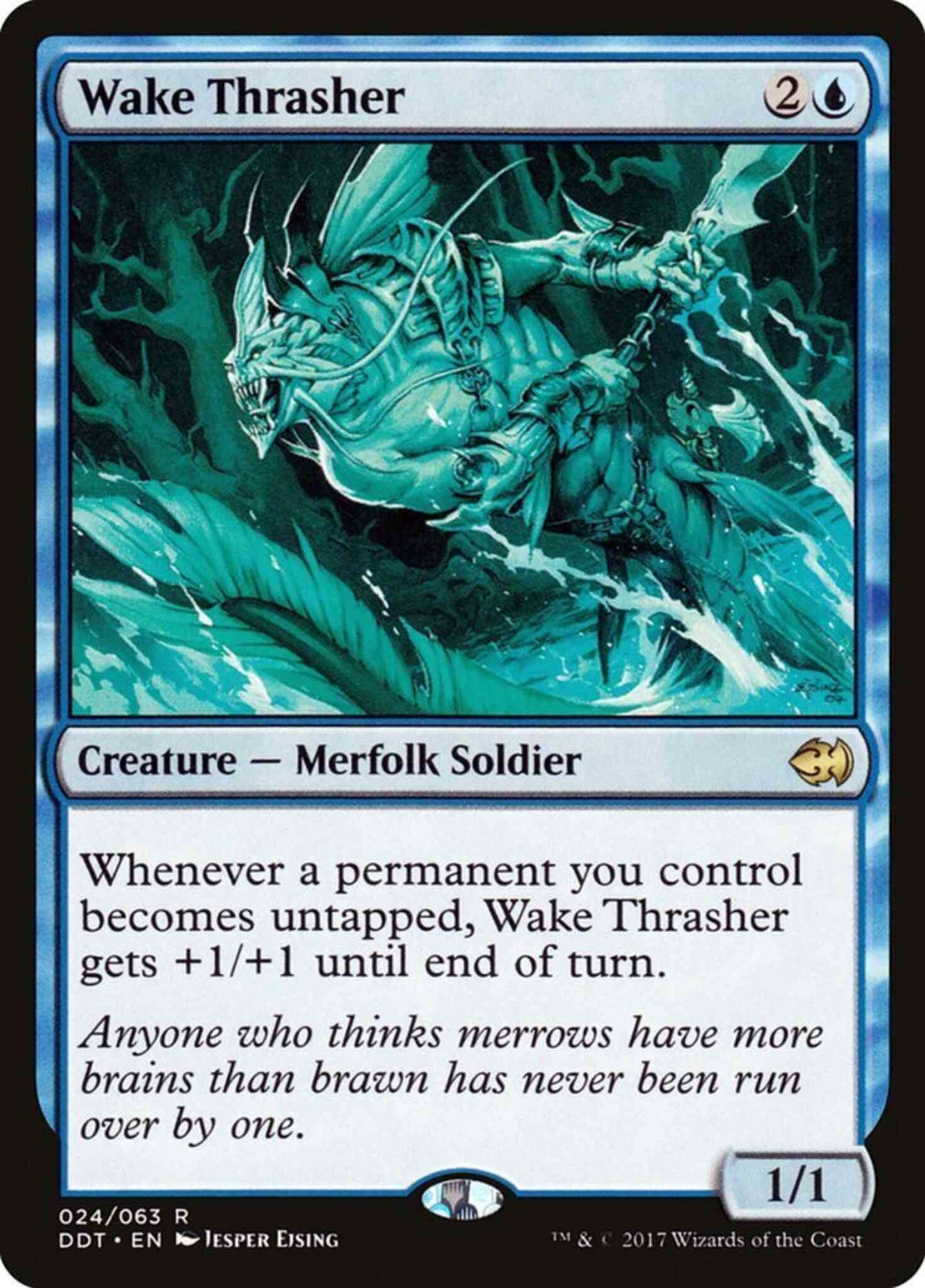 Wake Thrasher [24] [Duel Decks Merfolk vs Goblins] [Non-Foil]
