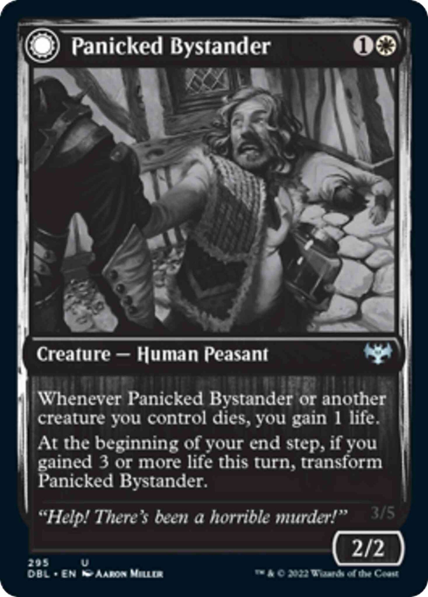 Panicked Bystander // Cackling Culprit [295] [Innistrad: Double Feature] [Non-Foil]