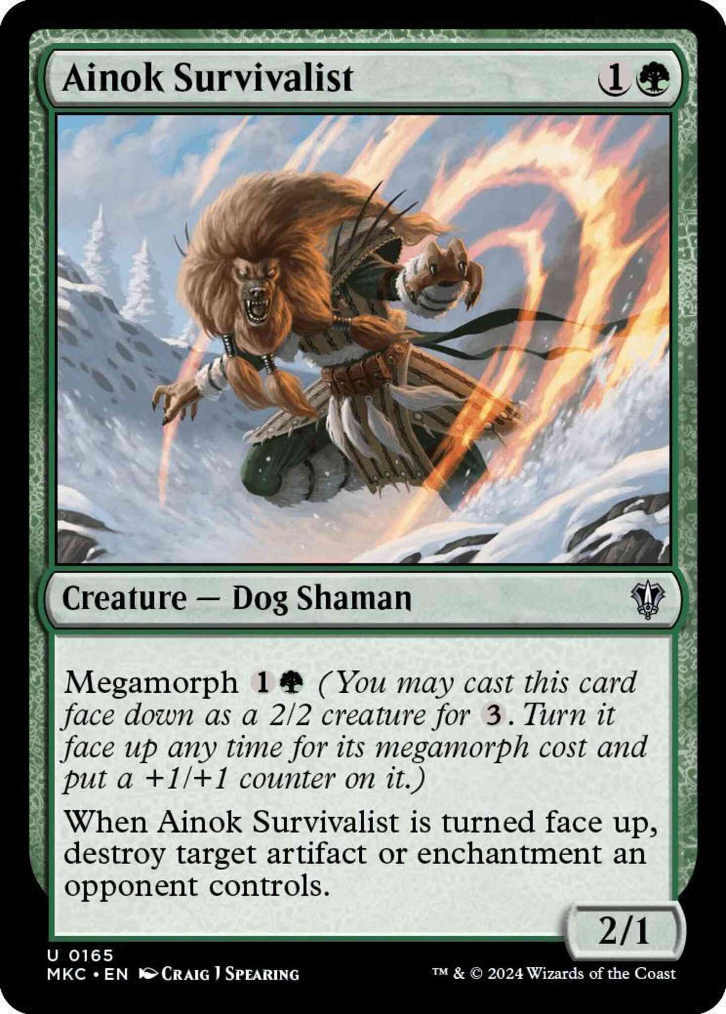 Ainok Survivalist [165] [Murders at Karlov Manor: Commander] [Non-Foil]