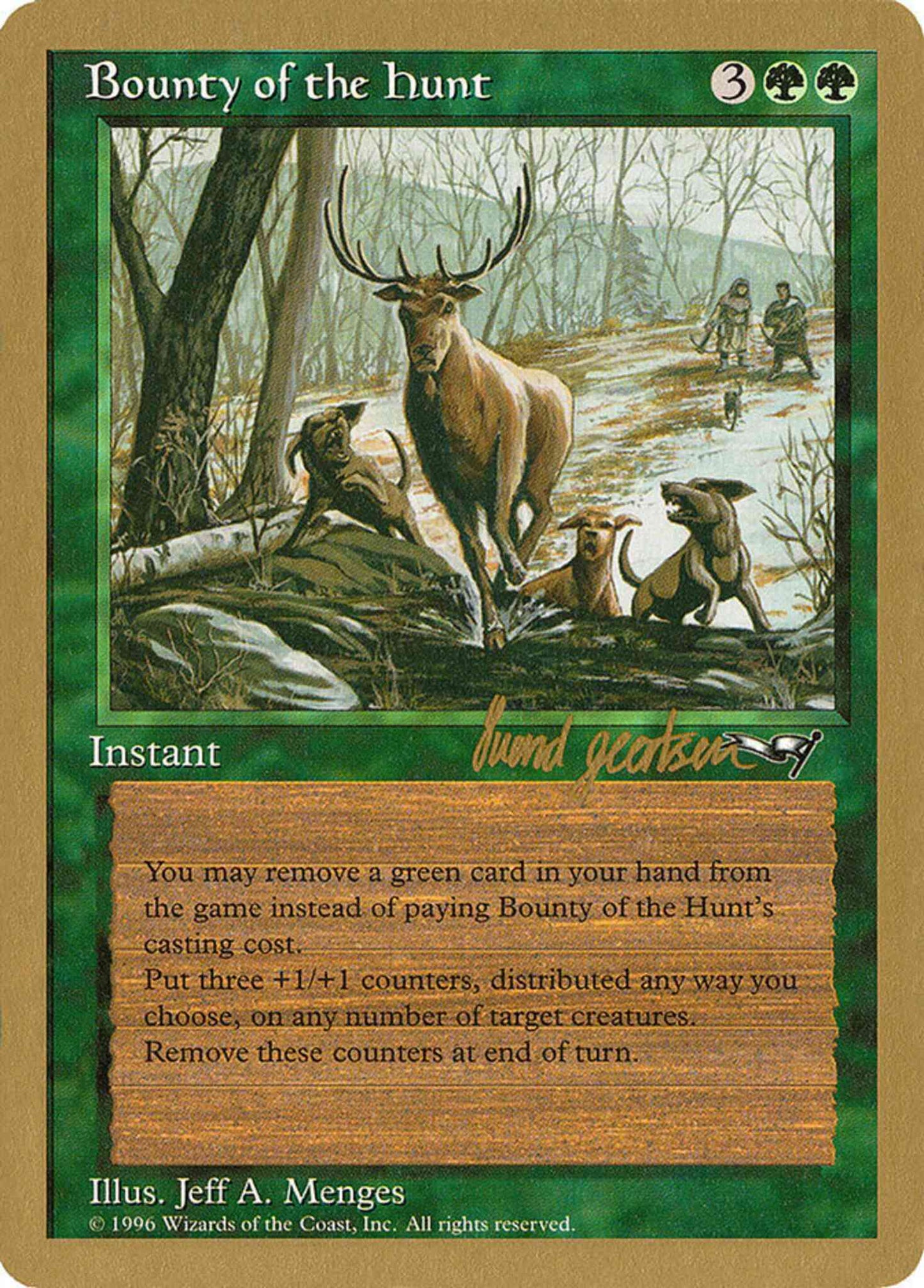 Bounty of the Hunt [sg85] [World Championship Decks 1997] [Non-Foil]