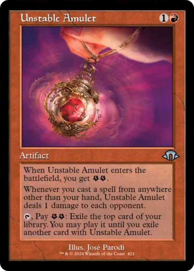 Unstable Amulet [421] [Retro Frame] [Modern Horizons 3] [Non-Foil]