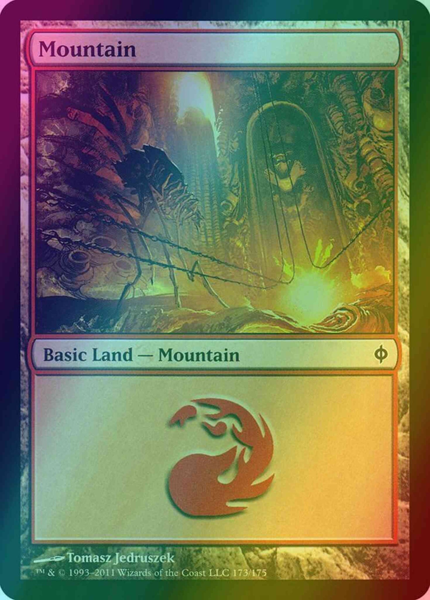 Mountain [173] [New Phyrexia] [Foil]