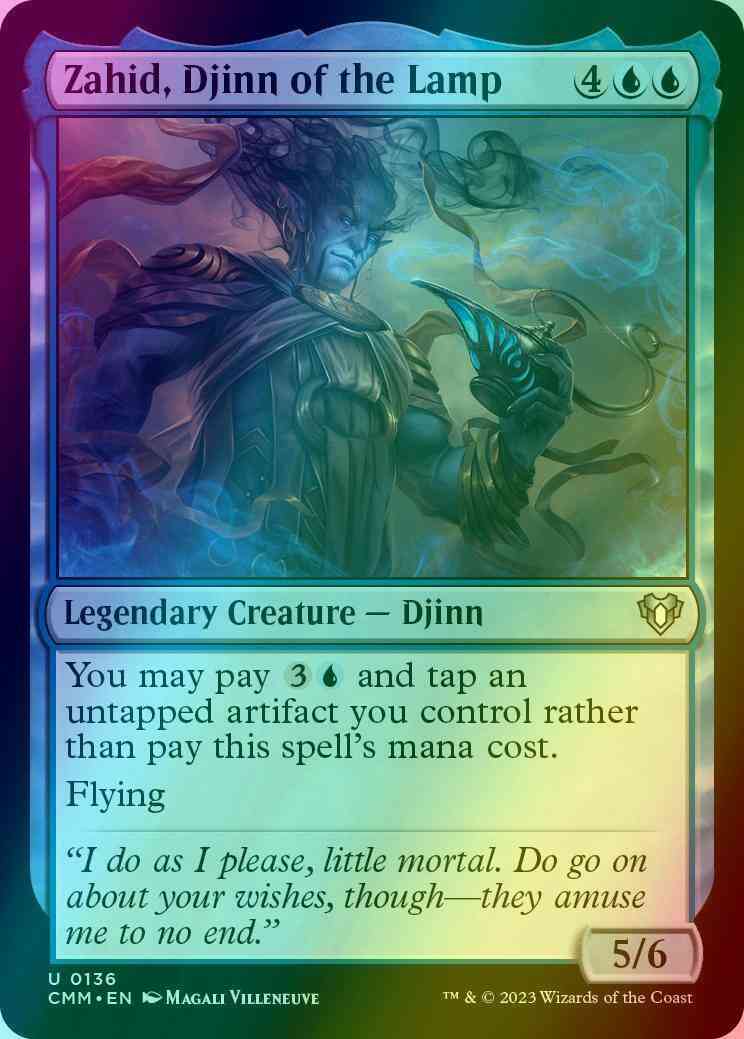 Zahid, Djinn of the Lamp [136] [Commander Masters] [Foil]