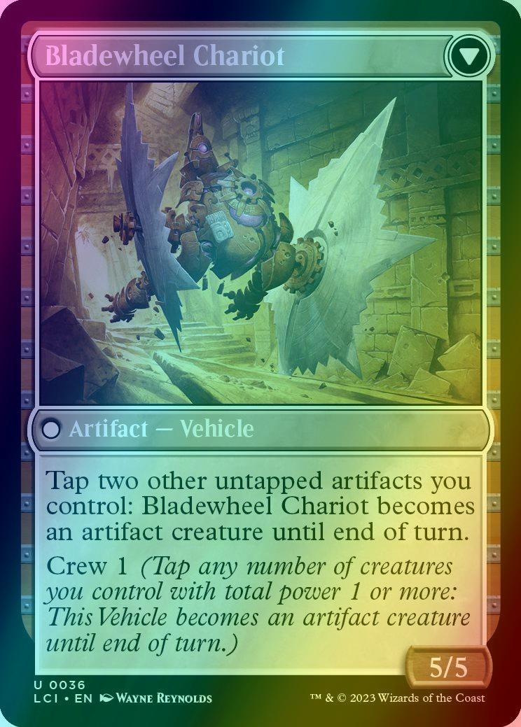 Spring-Loaded Sawblades // Bladewheel Chariot [36] [The Lost Caverns of Ixalan] [Foil]