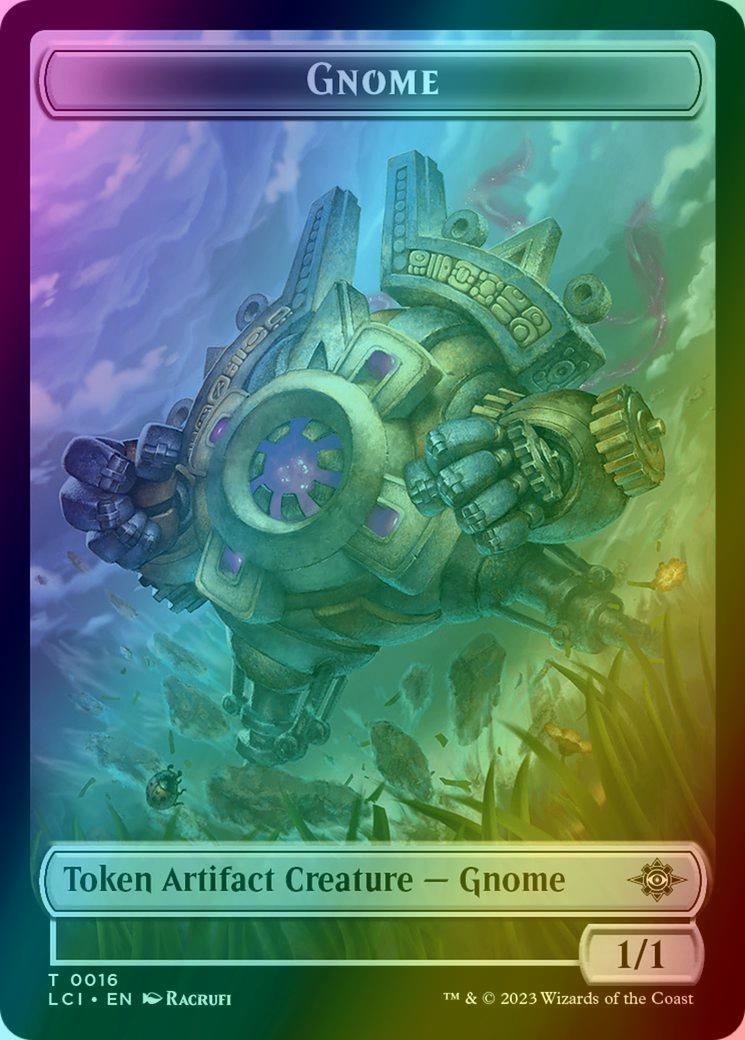 Angel Token (02) // Gnome Token (16) [The Lost Caverns of Ixalan: Tokens] [Foil]