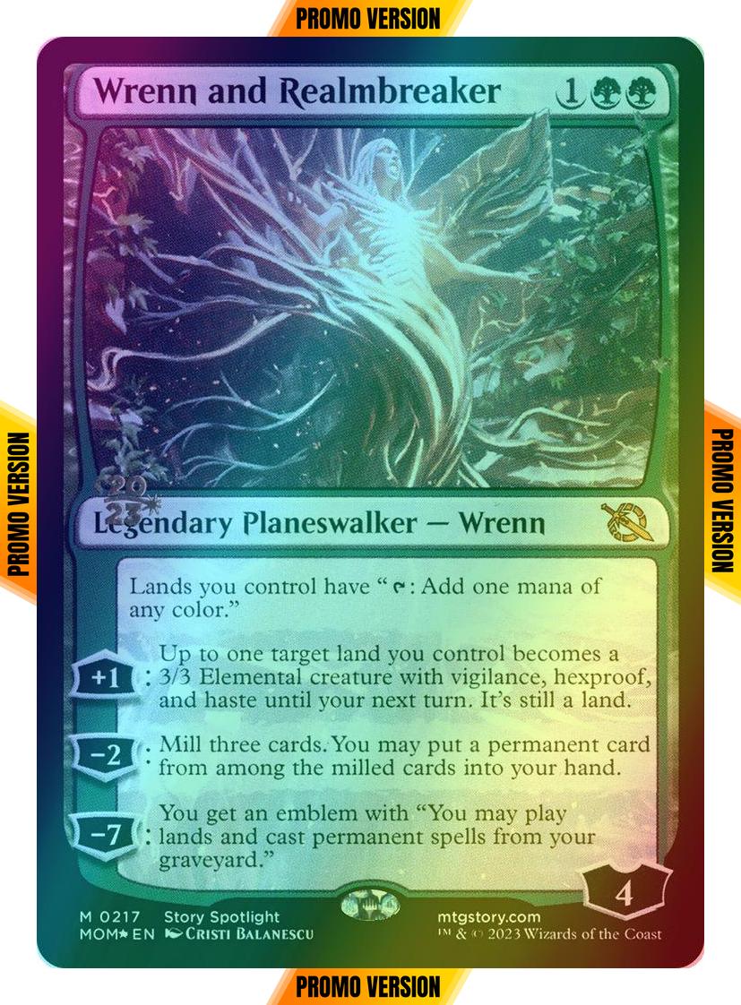Wrenn and Realmbreaker [217s] [Prerelease] [March of the Machine: Promos] [Foil]