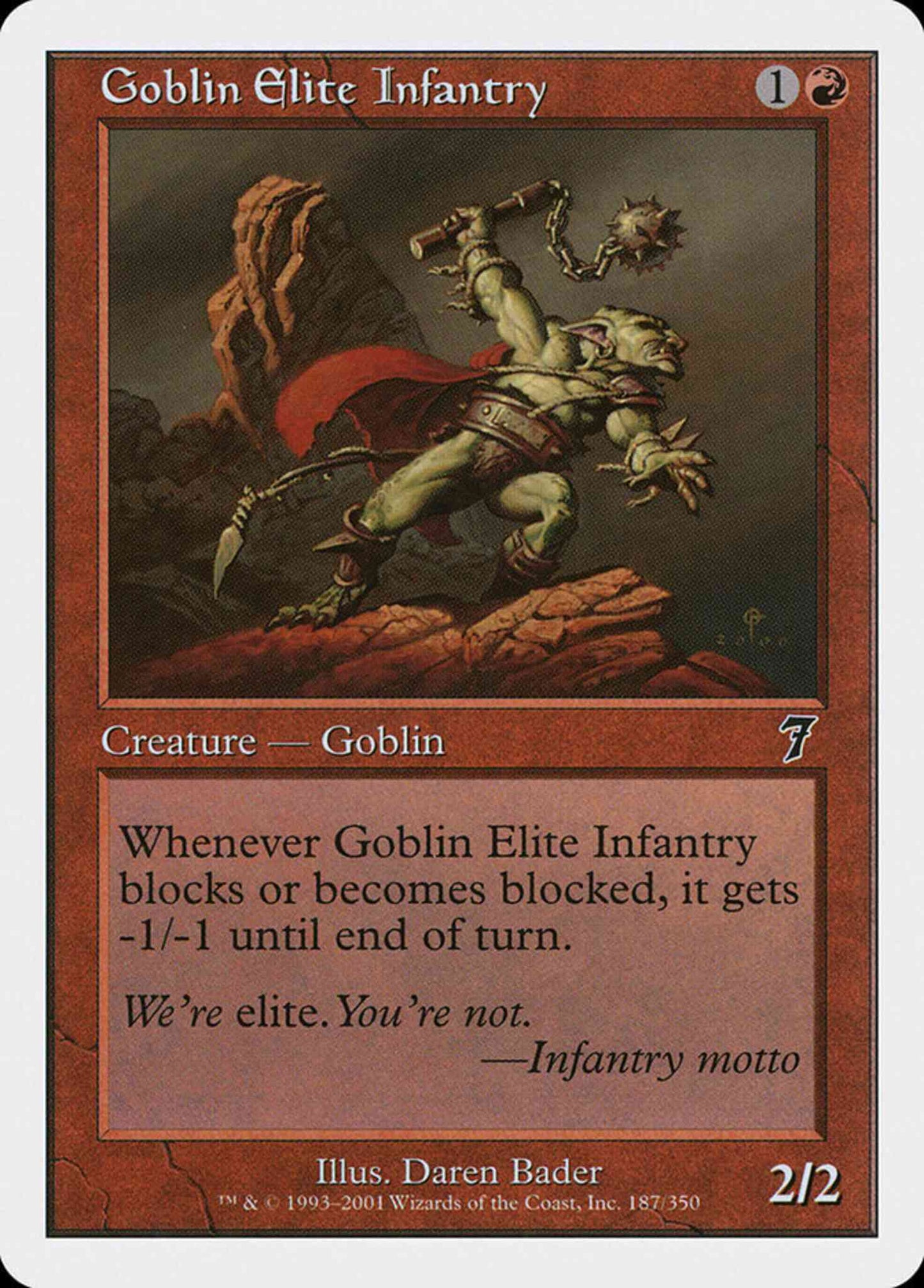 Goblin Elite Infantry [187] [Seventh Edition] [Non-Foil]