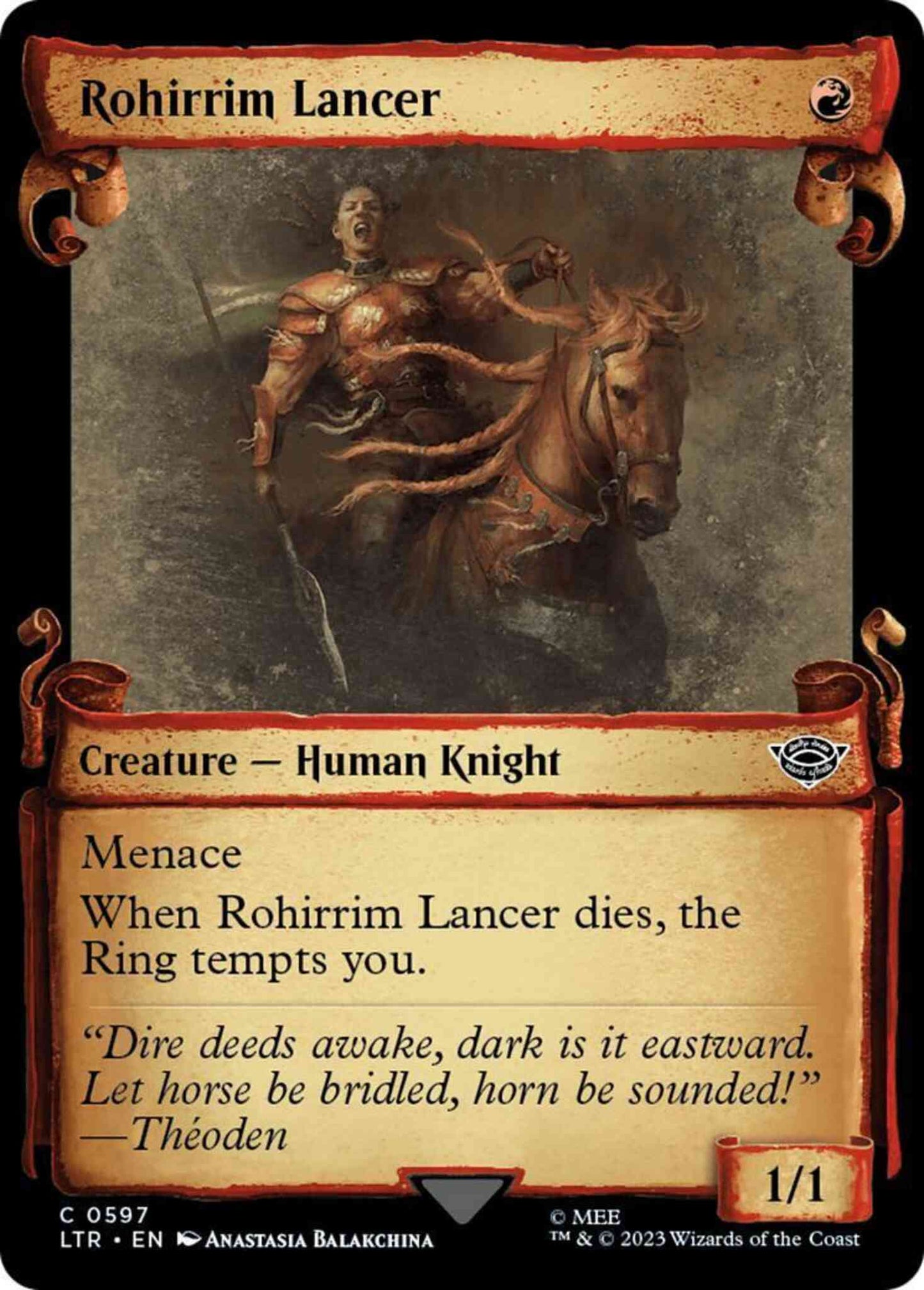 Rohirrim Lancer [597] [Scrolls Showcase] [The Lord of the Rings: Tales of Middle-earth] [Non-Foil]