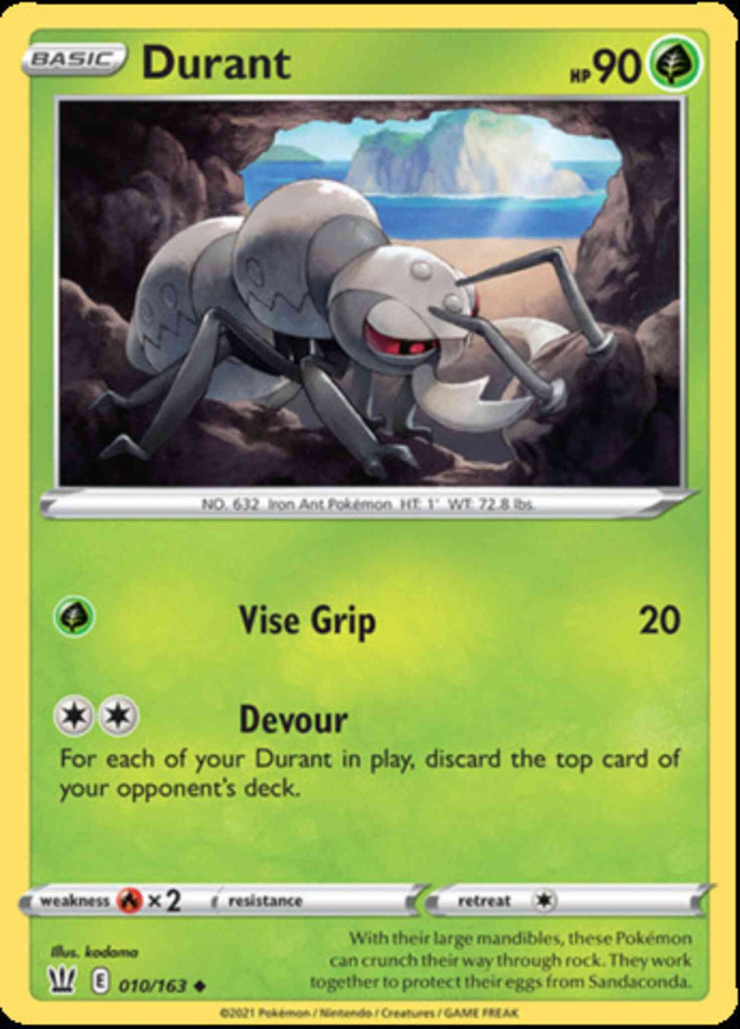 Durant - 010/163 - Uncommon [swsh5-010] [Non-Holo]