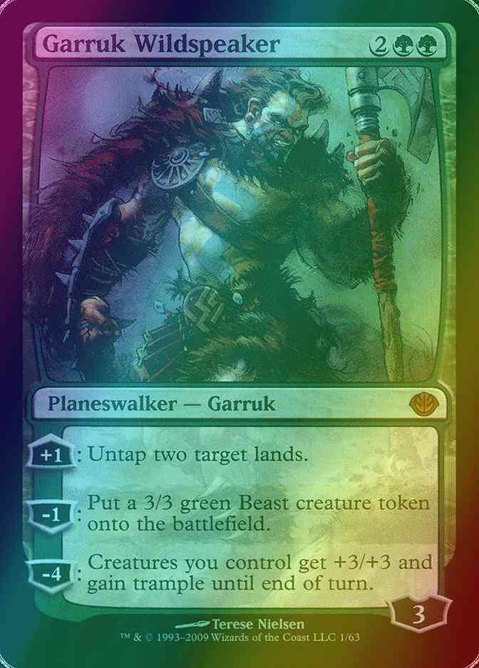 Garruk Wildspeaker [1] [Duel Decks: Garruk vs. Liliana] [Foil]