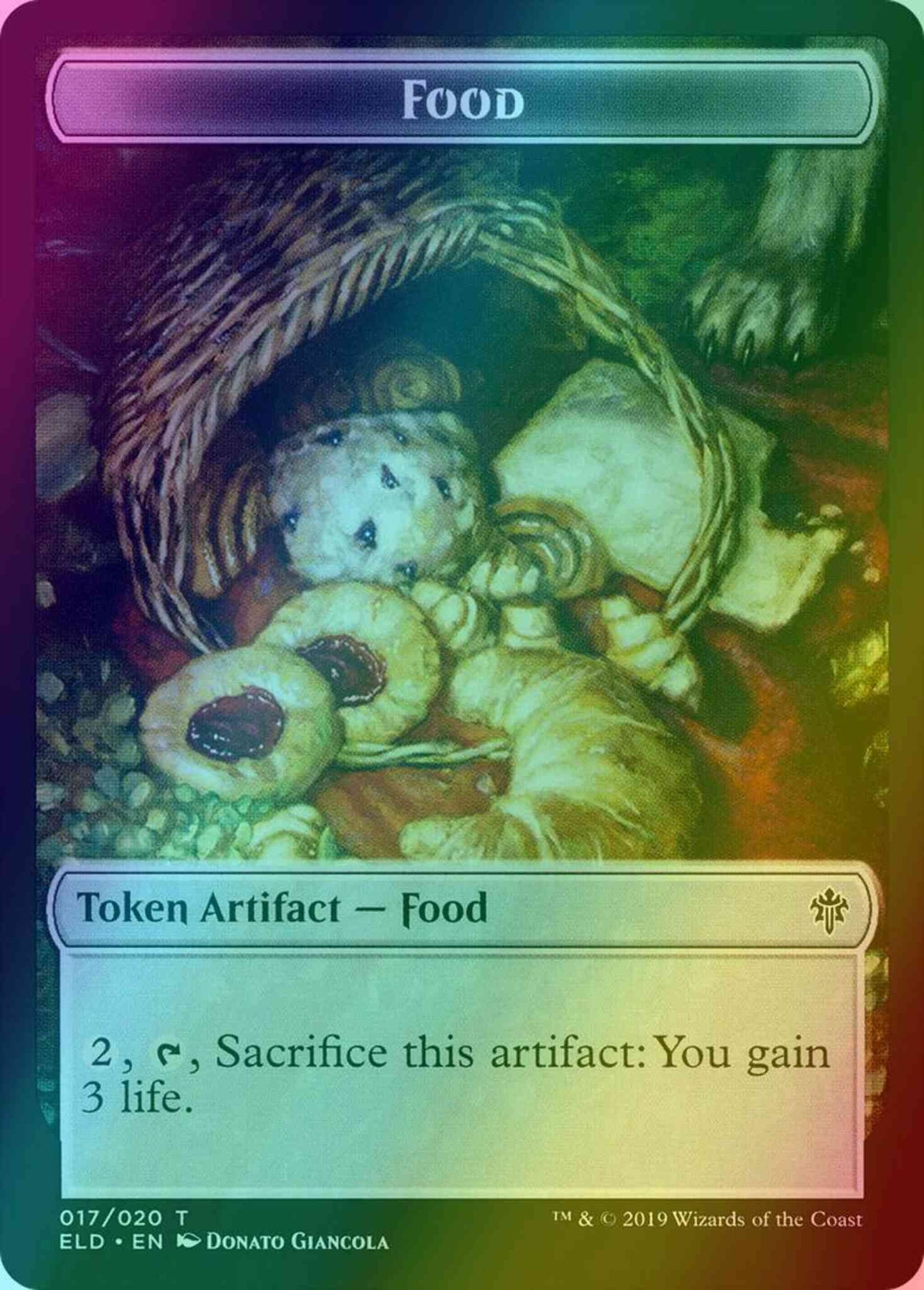 Food Token (17) // Knight Token (03) [Throne of Eldraine Tokens] [Foil]