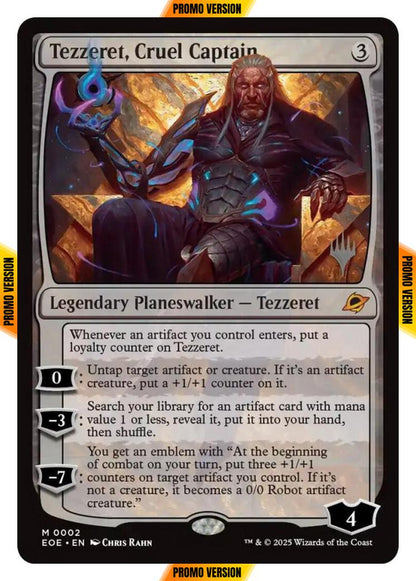 Tezzeret, Cruel Captain [2p] [Promo Pack] [Edge of Eternities: Promos] [Non-Foil]
