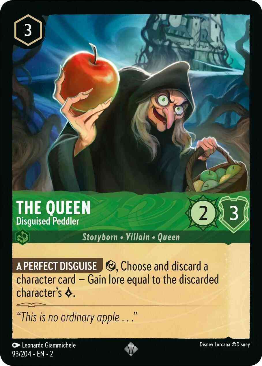 The Queen - Disguised Peddler - 93/204 [Rise Of The Floodborn] [Non-Foil]