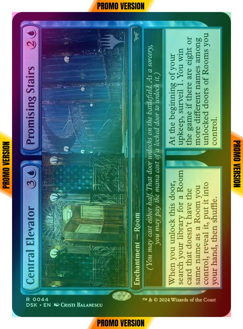 Central Elevator // Promising Stairs [44p] [Promo Pack] [Duskmourn: House of Horror: Promos] [Foil]
