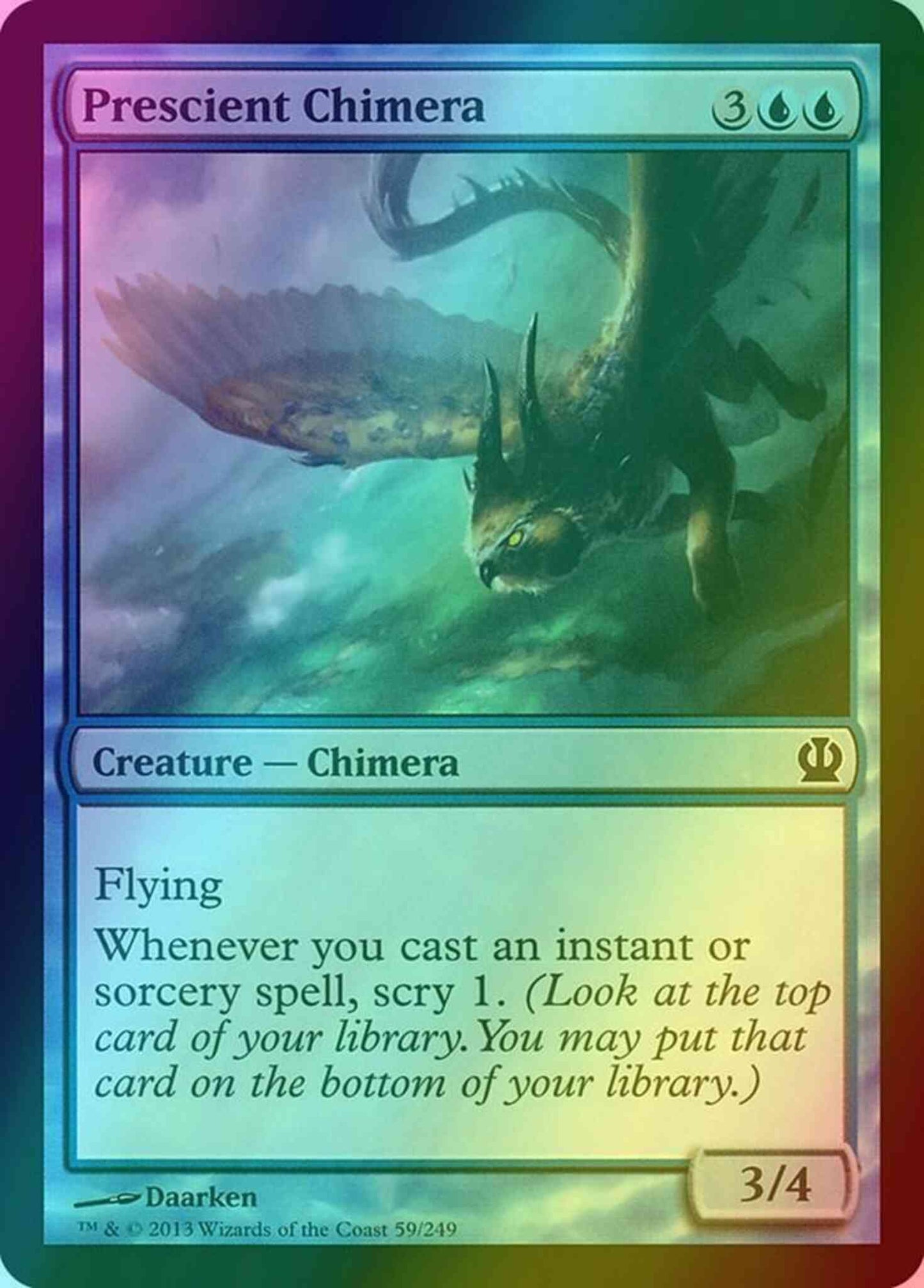 Prescient Chimera [59] [Theros] [Foil]