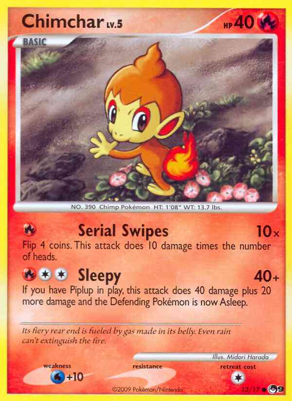 Chimchar - 13/17 - Common [pop9-13] [Non-Holo]