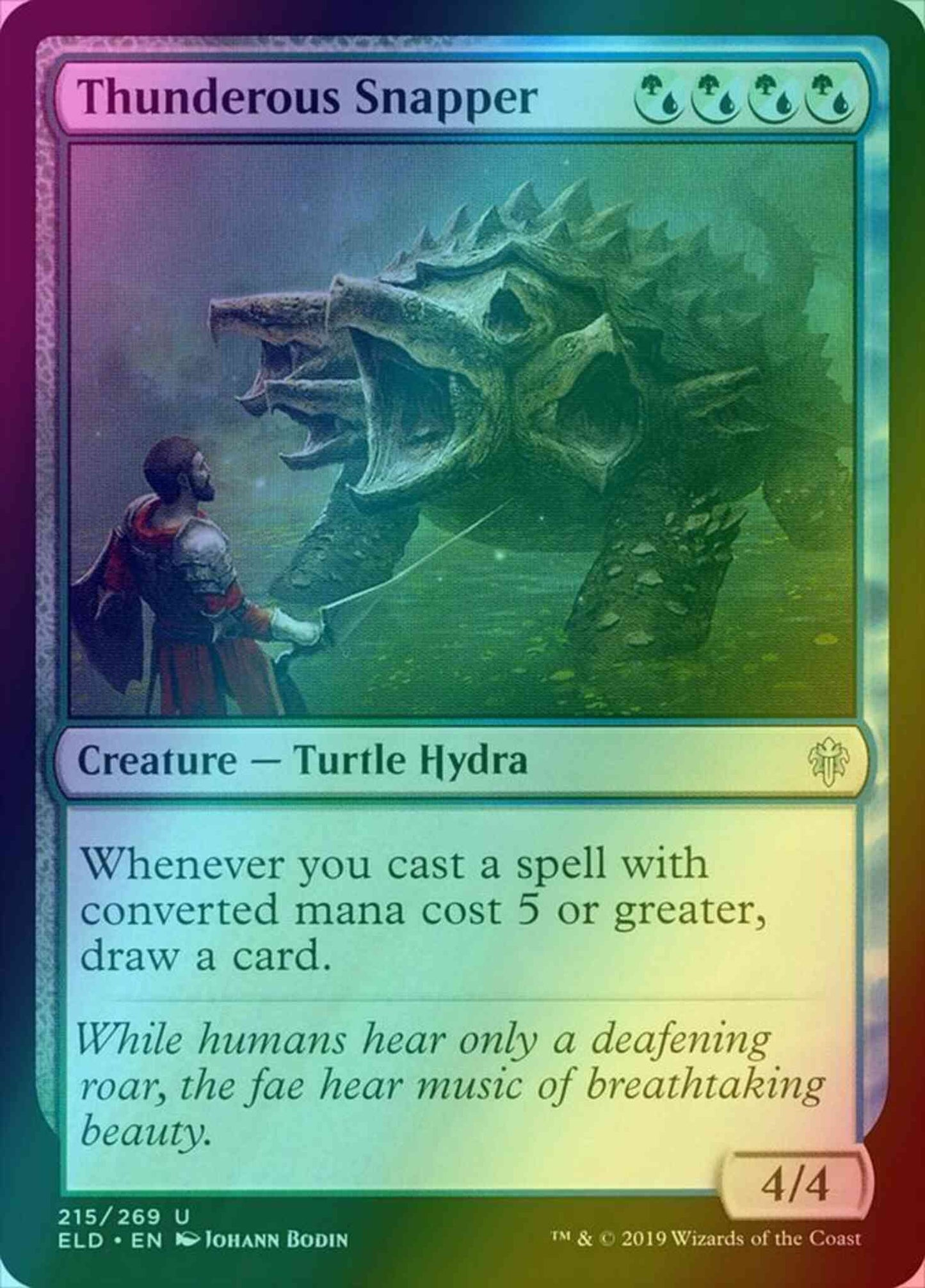 Thunderous Snapper [215] [Throne of Eldraine] [Foil]